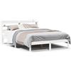 vidaXL Letto in legno massiccio senza materasso bianco 150x200 cm in legno di pino