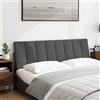 vidaXL Cuscino per testiera "Hanko" grigio scuro 160 cm in tessuto
