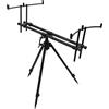Mikado Kaiju 3 Rods Rod Pod Argento Argento Taglia unica