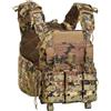 DEFCON 5 CORPETTO TATTICO IMBOTTITO VEST CARRIER CON 3 TASCHE VEGETATO