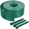 VOUNOT® Bordo Giardino Flessibile, Bordi Aiuole PE Bordura per Prato con Picchetti di Fissaggio, Lunghezza 10m Altezza 13cm Spessore 3mm, Verde