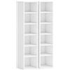 HOMCOM Scaffale per 204 CD, Set da 2 Colonne per Blu-Ray e Libri con Ripiani Regolabili, Bianco | Aosom Italy
