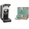 Caffè Stile Macchina da Caffè Spinel Ciao Bianca con 50 Cialde, Macchina per Caffè a Cialde ESE 44mm, Bianco e Nero