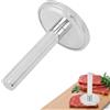 Jwthee Batticarne, Martello per Carne in Acciaio Inossidabile Martello per Carne da Cucina Pesante Batticarne Batticarne Strumento per spianare Pollo Rotondo per Noci di Manzo