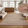 SIMPEX Tappeto pelo lungo, Unicolor - Monocroma, Tappeto Beige, 160 x 230 cm, Tappeti in stile moderno, soggiorno