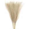 QUARKZMAN 4pz Erba di Pampa Finta 43cm 6 Steli Finto Erba Pampa Decorativo per Riempitivo Vaso Pavimento, Decorazione Matrimonio, Decorazione Casa, Caffè Scuro