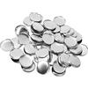 Cyrank 100 Set di Forniture Per Parti di Bottoni Rotondi, Forniture Per Bottoni in Bianco Parti Per Bottoni Rotonde Per Bottoni in Metallo Kit Per Spille Per Bottoni, Include Coperchio Posteriore(25mm)