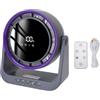 LIYJTK Circolatore d'aria Ventilatore da tavolo Ventilatore da tavolo silenzioso con display digitale USB senza lama con telecomando per da ufficio camera da letto (Grigio Viola)