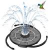 AISITIN Fontana Solare da Giardino Esterno 3,5W Fai da Te con Pannello Rimovibile e Supporto Fisso Pompa ad Energia Solare con 8 Effetti e Prolunga da 3 metri Ideale per Giardino,Stagno,Vasca Uccelli