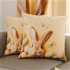 PETTI Artigiani Italiani - Coppia di Federe Cuscino Pasquali 30x30 cm in Microfibra, Cuscini Arredo di Pasqua, per Camera da Letto, Divano, Salotto, Set 2 Fodere Copricuscino, 100% Made in Italy