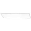 Briloner Simple LED plafoniera, pannello LED piatto, angolare, 119,5x29,5 cm, bianco