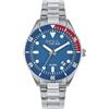 Breil Orologio UOMO OVERHAND quadrante BI-COLORE BLU movimento SOLO TEMPO - 3 LANCETTE QUARZO e BRACCIALE ACCIAIO ARGENTO EW0717