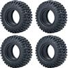 Generic 4 pneumatici in gomma con inserto in schiuma per tutti i modelli 1/24 assial SCX24 AXI00001, AXI00002, AXI00005, AXI90081 Deadbolt RC Crawler Truck Car (50 mm)