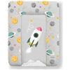 Kikido Materassino Fasciatoio 70x50 - Shuttle - Cuscino Fasciatoio Lavabile per Cambio Pannolino - Materasso Fasciatoio Neonato per Cassettiera 50x70 - Universale e Impermeabile