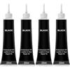 BAOSROY Kit Riparazione Pelle, Crema di Riparazione,Balsamo Riparazione Pelle, Gel Riparatore per Liquida,per Divano, Rénovateur de Couleur Noir (Nero 4pc)