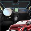 YEE PIN Parasole parabrezza compatibile con Renault Captur 2 2019-2025 2026, parasole pieghevole con borsa coprivolante, in fibra di raffreddamento EIS, protezione UV polvere