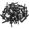 A ABSOPRO Cieco Rivetti per Cherokee XJ 1991-1996 Plastica Nero (Set di 30)