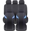 Auto Accessori Lupex Coprisedili per auto Universali, tessuto poliestere, set fodere protezione sedili, copertura adattabile, No Suv (Anteriori e Posteriori, H - Blu Chiaro)