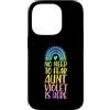 Matching Personalized First Name Merch f Custodia per iPhone 14 Pro Non c'è bisogno di temere che zia Violet sia qui Nome Rainbow