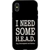 Sarcastic Acronyms Couples Humor Custodia per iPhone X/XS Ho bisogno di abbracci Incoraggiamento Devozione Acronimi