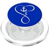 Anchor Heart Infinity Nautical Love Ocea Anchor Heart Infinity Love Nautical Anchor Lover Donna Uomo PopSockets PopGrip per MagSafe