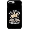 Equestrian Reading Horse Lover Bookworm Custodia per iPhone 7 Plus/8 Plus Lost In Libri Trovati A Cavallo Lettura Equestre