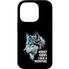 Alpha Wolf Meme Custodia per iPhone 14 Pro Micropene Divertente Uomini Inappropriati Rude Wolf Peinlich