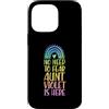 Matching Personalized First Name Merch f Custodia per iPhone 14 Pro Max Non c'è bisogno di temere che zia Violet sia qui Nome Rainbow