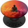 Buddha Designs by Kajiro Buddha astratto fiore di loto - buddismo spirituale buddista PopSockets PopGrip Adesivo