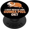 Guinea Pig Breeds Animal Cute Guinea Pig Mi piacciono davvero le cavie Ok Carino Rex Guinea Pig PopSockets PopGrip Adesivo