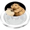 Pottery Capybara Outfit Bel Potter Capybara Animal Look per gli amanti dell'hobby PopSockets PopGrip per MagSafe