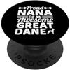 Cool Great Dane Grandma Humor Quote Merc Great Dane Grandma Apparel | Divertente design delle nonne PopSockets PopGrip Adesivo