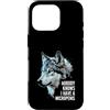 Alpha Wolf Meme Custodia per iPhone 16 Pro Micropene Divertente Uomini Inappropriati Rude Wolf Peinlich