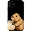 Pottery Capybara Outfit Custodia per iPhone 11 Bel Potter Capybara Animal Look per gli amanti dell'hobby