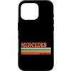 Retro Personalized Name outfit For Men W Custodia per iPhone 16 Pro MERCEDES Retro Personalizzato Nome Vintage Stripes