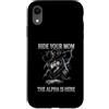 Alpha Wolf Moon Sigma Greek Alpha Wolf S Custodia per iPhone XR Nascondi la tua mamma The Alpha is Here Wolf Maschio Werwolf Meme