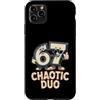 Funny Birthday Humor Lover Custodia per iPhone 11 Pro Max 67 Duo caotico divertente sessantasette compleanno