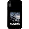 Alpha Wolf Meme Custodia per iPhone XR Micropene Divertente Uomini Inappropriati Rude Wolf Peinlich