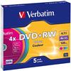 Verbatim Dvd+rw 4.7GB - Confezione da 5