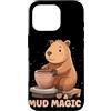 Pottery Capybara Outfit Custodia per iPhone 16 Pro Carino Capybara ama Potter Costume per hobby e animali