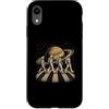 Saturn Surreal Walk Co Custodia per iPhone XR Astronauti Spazio Cosmico Camminando Su Anelli Pianeta Saturno