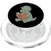 Dinosauro Triceratopo Dino Bambini Triceratopo Lettura Libro Fossile Topo Di Biblioteca Lettore PopSockets PopGrip per MagSafe