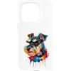 Miniature Schnauzer Puppy Lover PS Custodia per iPhone 15 Pro Schnauzer in miniatura colorato Splatter Art acquerello dipinto