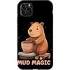 Pottery Capybara Outfit Custodia per iPhone 11 Pro Max Carino Capybara ama Potter Costume per hobby e animali