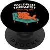 College Dorm Pet Minimalist Fish Lover G Pesce rosso divertente supporto emotivo animale domestico eccentrico terapia animale PopSockets PopGrip Adesivo