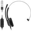 Cisco Cuffie serie 321Q USB-C - Cuffie monoaurali con padiglione esterno e cavo, controller Microsoft Teams con USB-C, colore carbon black, due anni di garanzia limitata (HS-W-321Q-C-USBC)