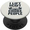 PeeKay Apparel - Fitness Sollevo Pesante Così Mantengo La Mia PopSockets PopGrip Adesivo