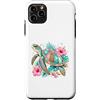 Tropical Tide Designs Custodia per iPhone 11 Pro Max Design affascinante con stampa leopardata e tartaruga
