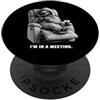 Funny Sloth Humor Office Worker Apparel Sono in riunione, divertente, bradipo, umorismo da ufficio | WFH Design PopSockets PopGrip Adesivo