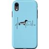 Dachshund Breed Heartbeat Apparel Studio Custodia per iPhone XR Bassotto Battito cardiaco ECG Pulse Doxie amante del cane Proprietario di animali domestici